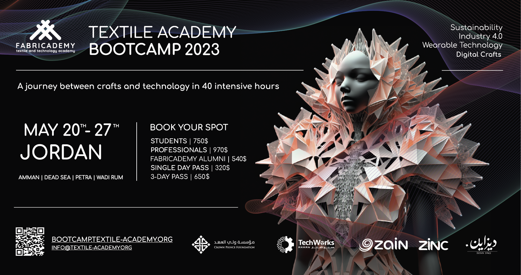 Fabricademy Bootcamp - Jordan 2023 Flyer