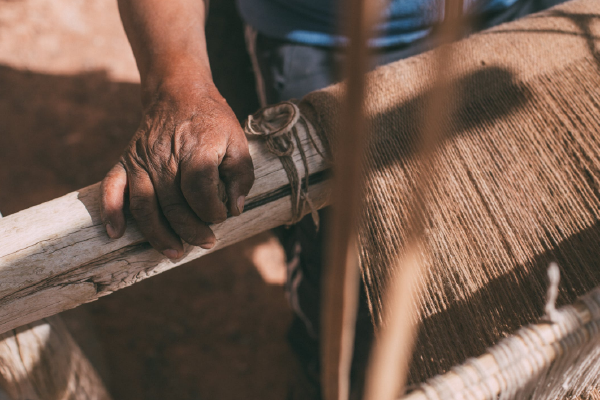 Bedouin Ground Loom Weaving