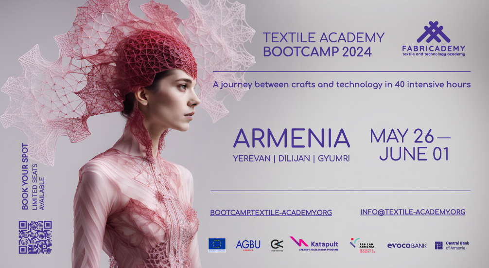 Fabricademy Bootcamp - Armenia 2024 Flyer